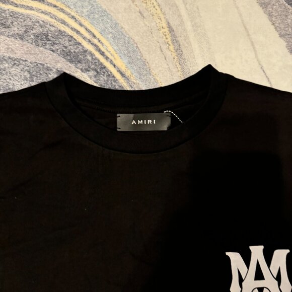 Amiri MA Logo Black Tee Mens Size Medium Large Or X-Large - Picture 4 of 4